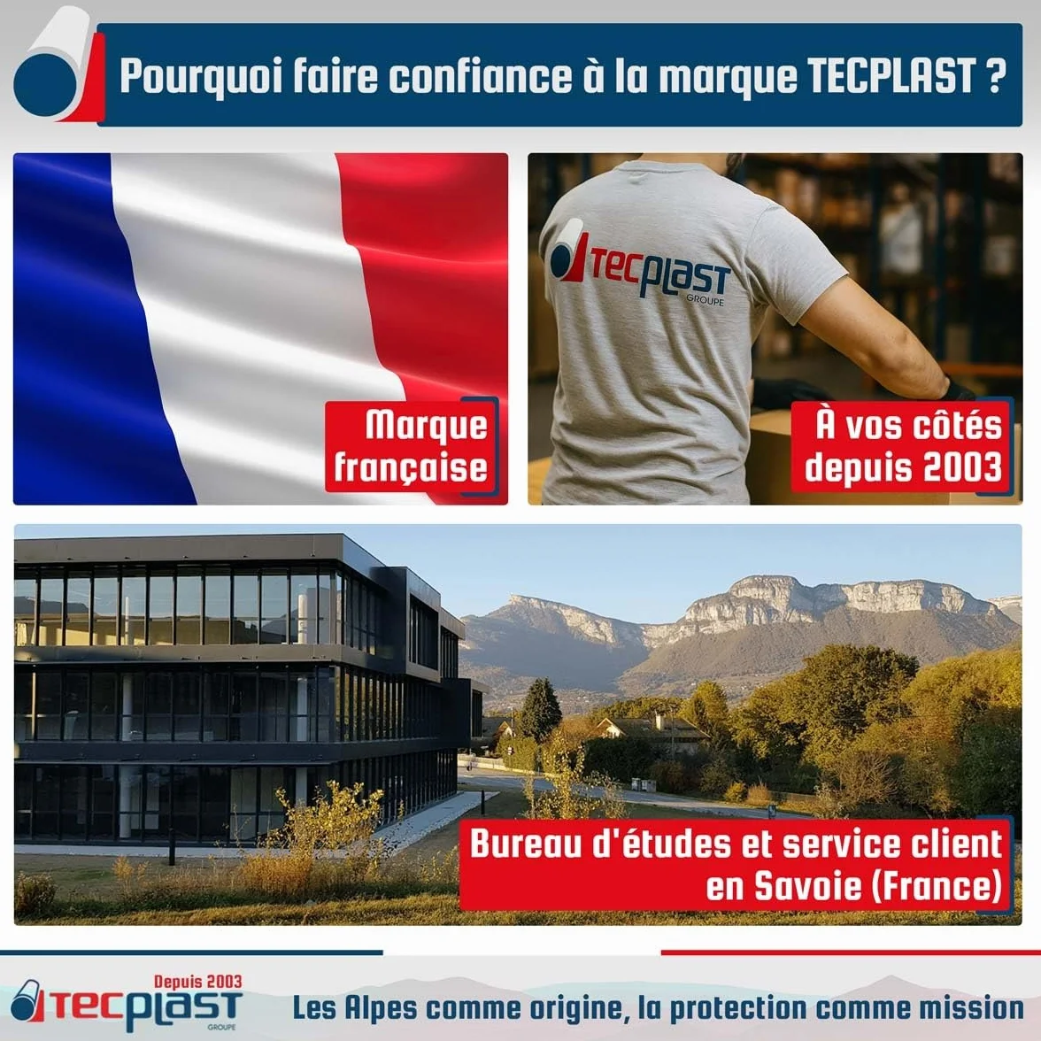 TECPLAST Bâche de Protection 3x5 m HQ250MU Verte et Marron - Haute Performance - Bâche étanche - Résistance Anti-UV