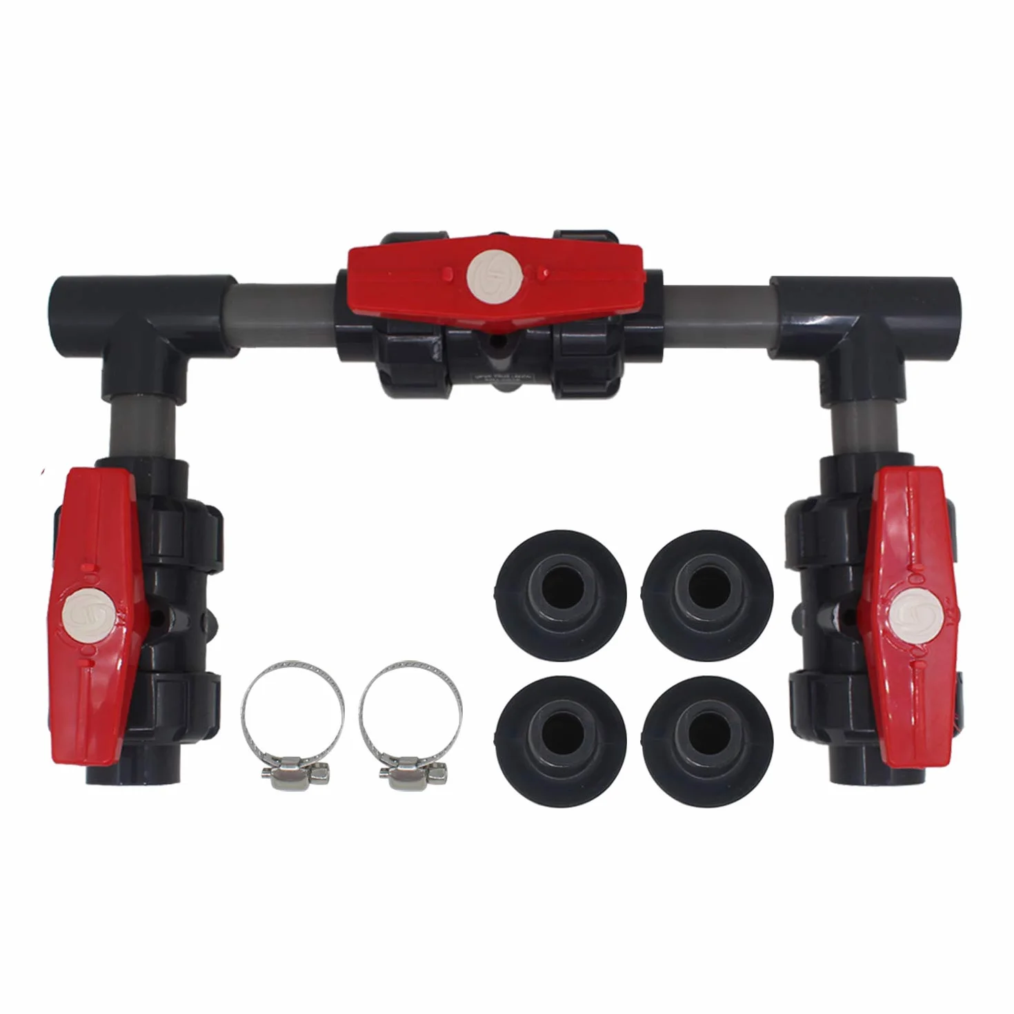 Kit plomberie piscine Bypass dérivation pompe chauffage solaire électrique gaz
