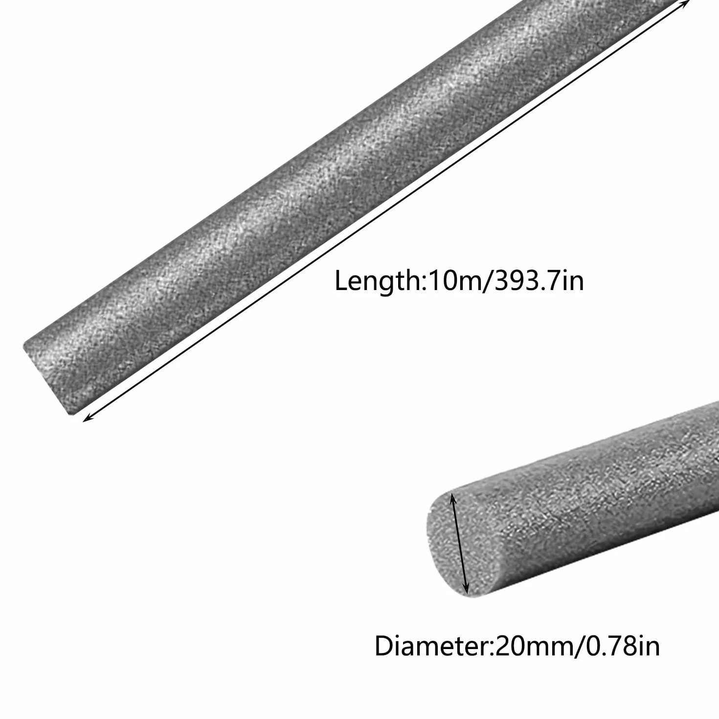 Fond de Joint Rond Ø20mm x 10M Joint Rond Cordon Etanchéité Polyéthylène Torique en Mousse Adapté Aux Mastics Élastomères et Aux Mastics Polyuréthans (10M, 20mm)