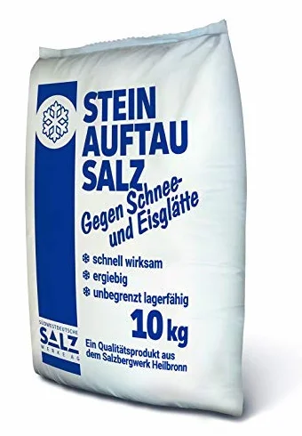 Sel de déneigement, sac en PE, 10 kg, sel de pierre