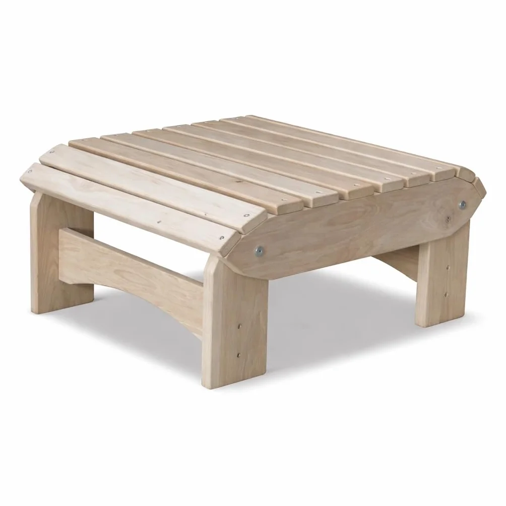 Repose-pieds Adirondack Comfort en bois de chêne massif kit tabouret de jardin table d'appoint