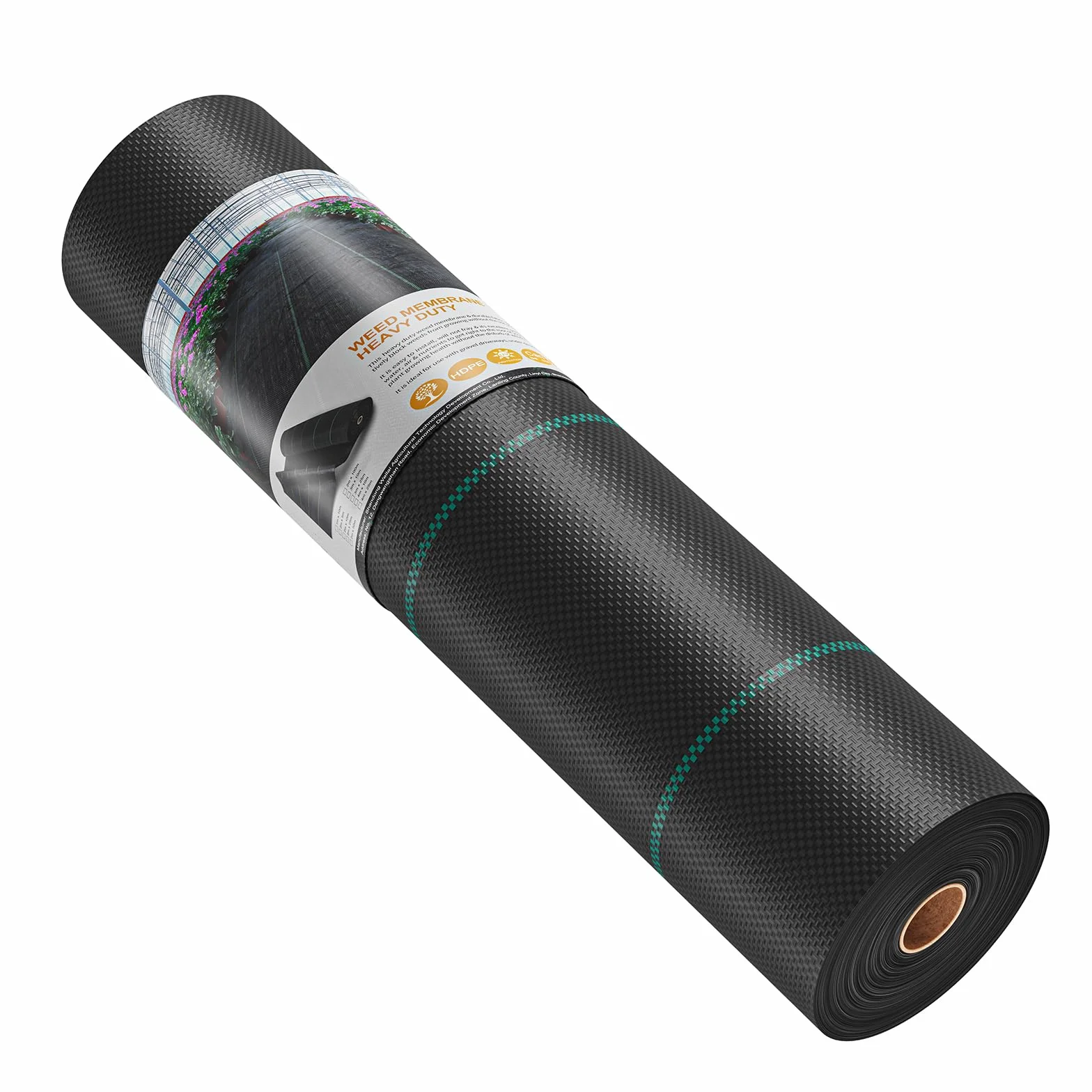 Dripex Toile de Paillage 3m x 25m 90g/㎡ Anti-UV Géotextile Perméable à l'eau Noir