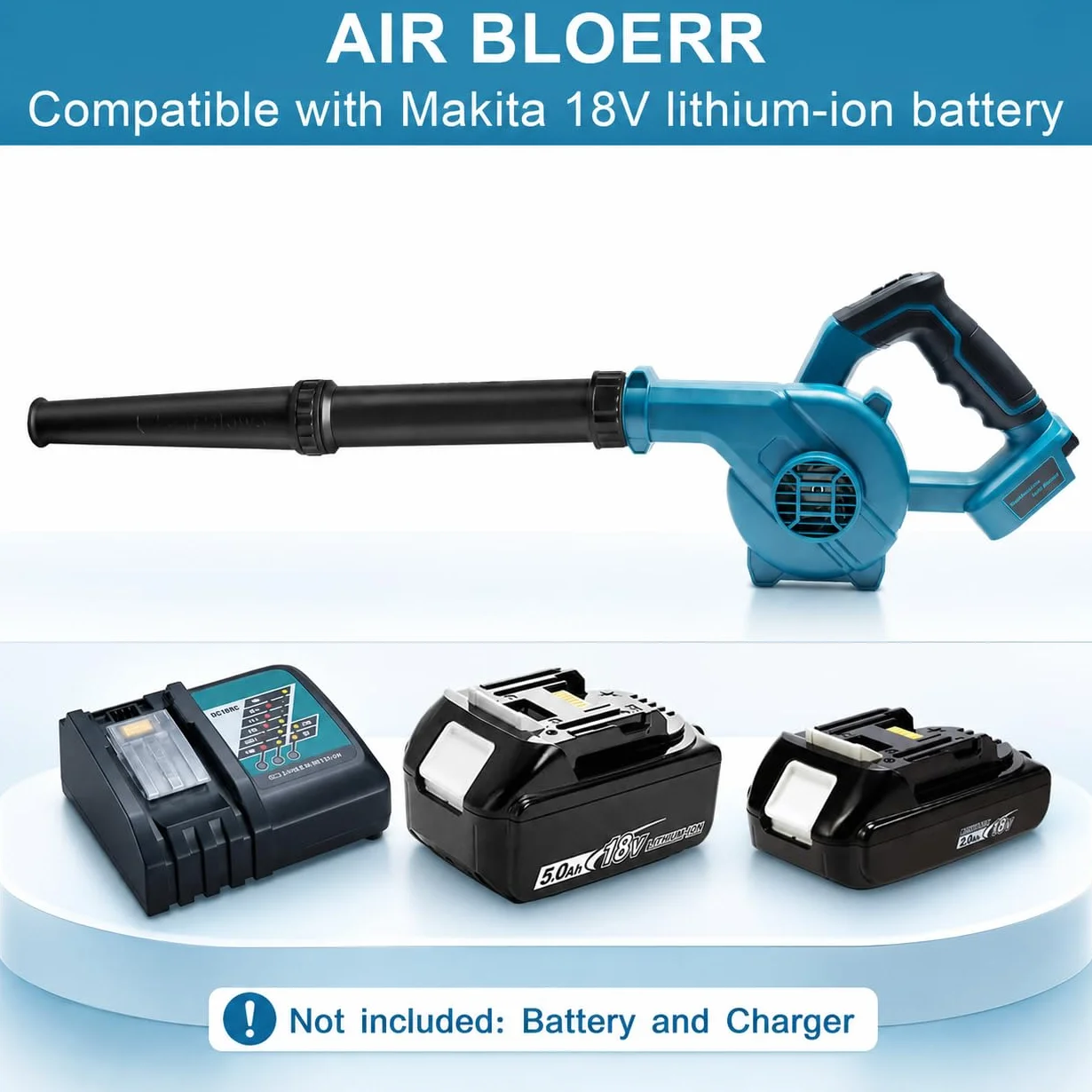 Souffleur sans Fil Compatible 18V Nettoyage Déneigement Souffleurs de Feuilles