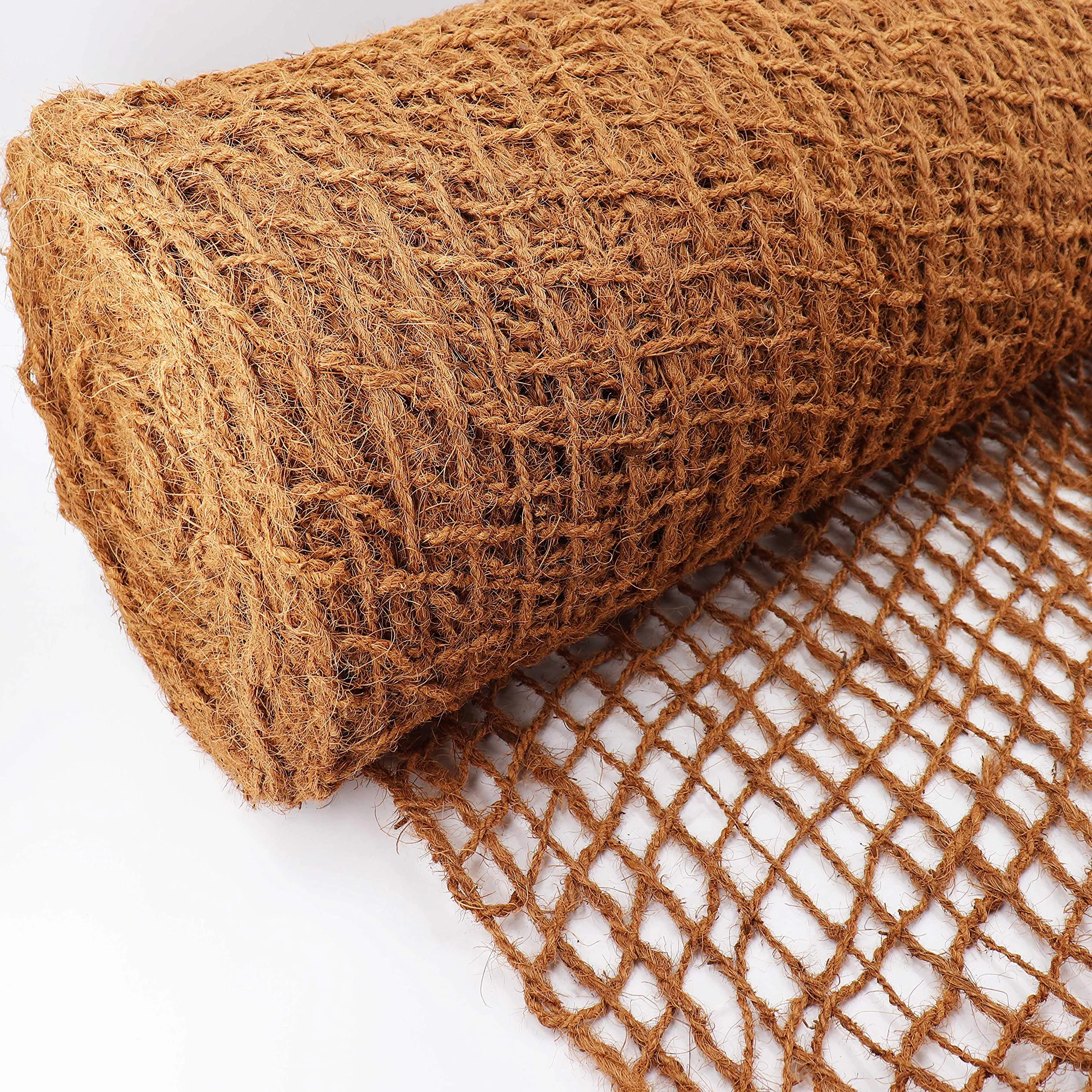 Natte en fibre de coco anti-érosion 30m x 1m 450g pour bassin de jardin