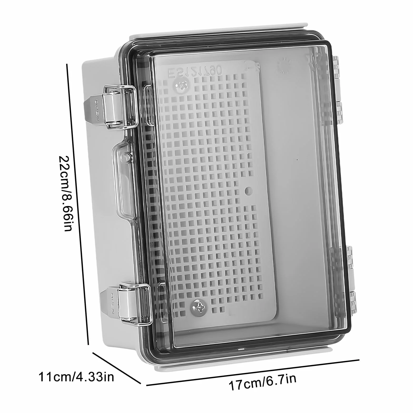Boîte de jonction étanche IP66 : boîte de distribution en saillie, boîtier de raccordement électrique ABS, boîte de distribution extérieure, armoire de commande transparente extérieure avec