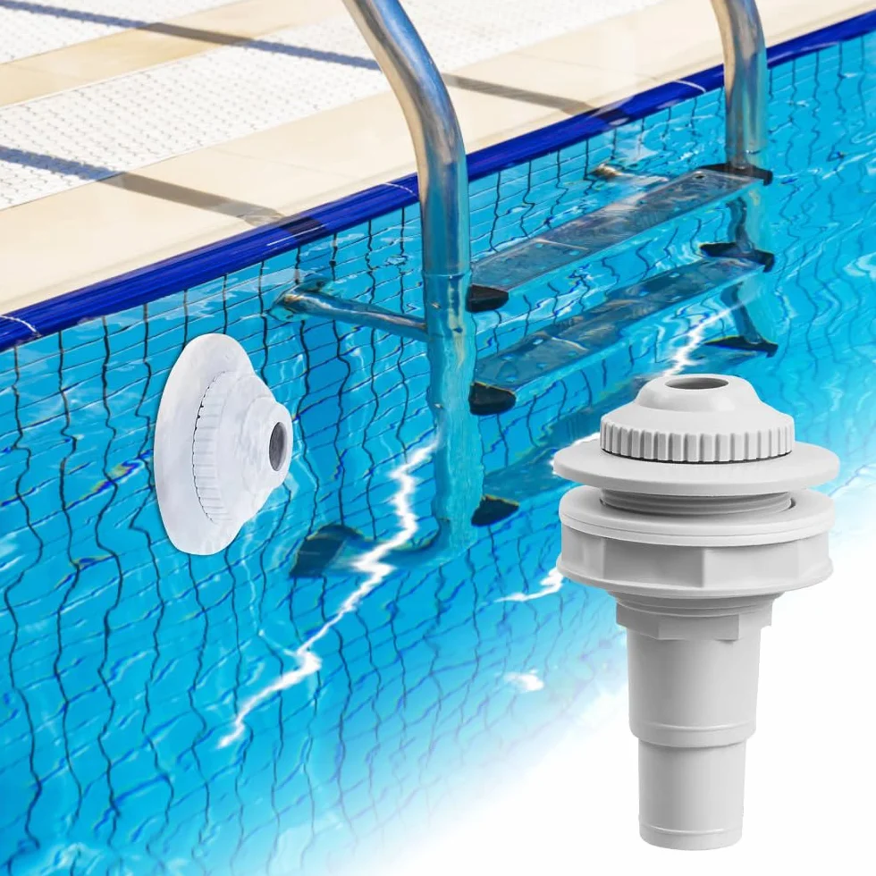 Buse d'entrée pour Piscine 32/38mm, Buse de Refoulement Ø 58 mm, Adaptateur de Tuyau réglable