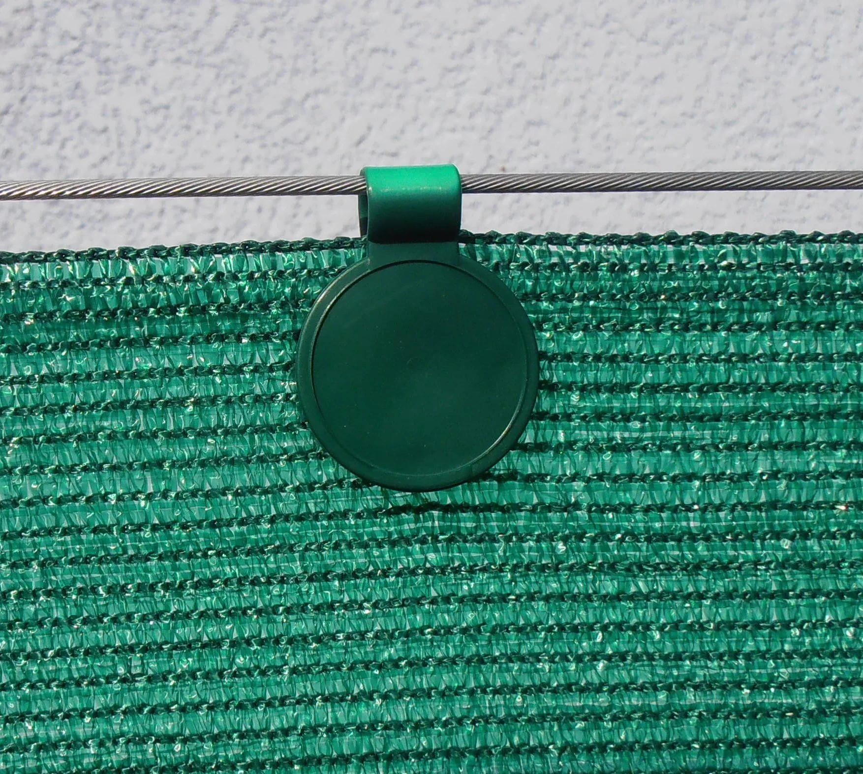 Clips de Fixation Anti-UV Lot 20 Pièces Vert pour Brise Vue 90-350 g/m2