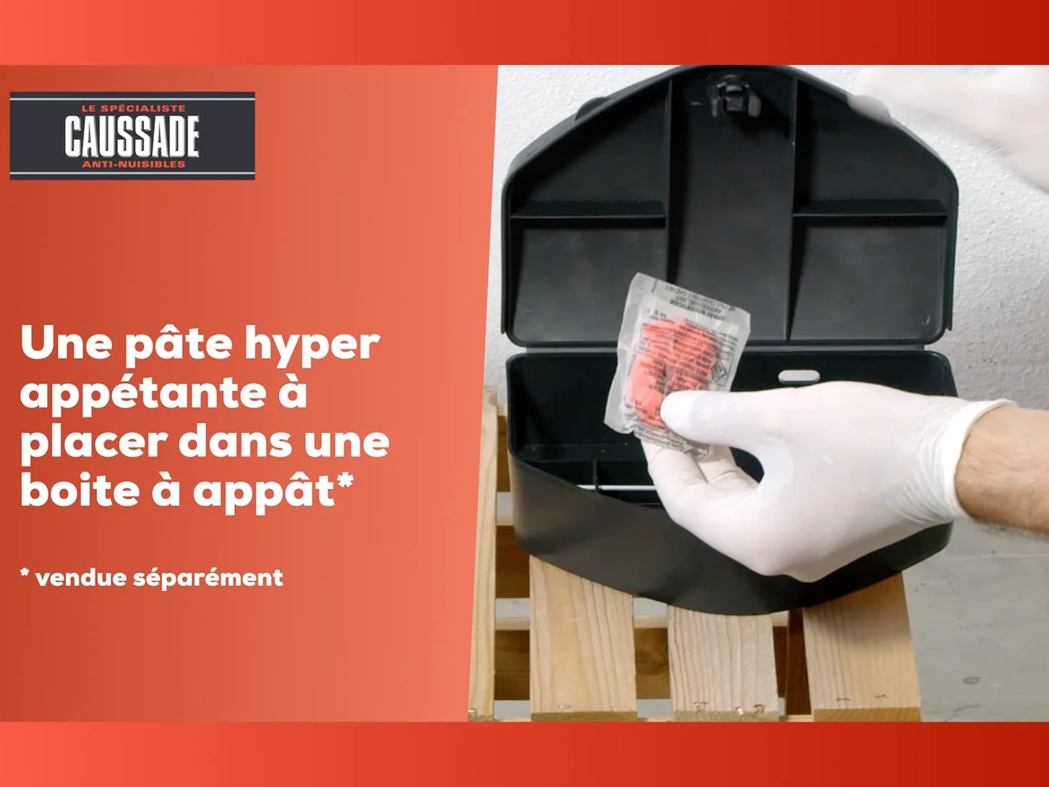 CAUSSADE Anti Rats & Souris Forte Infestation 10 Sachets Pâtes Fluorescents 150g