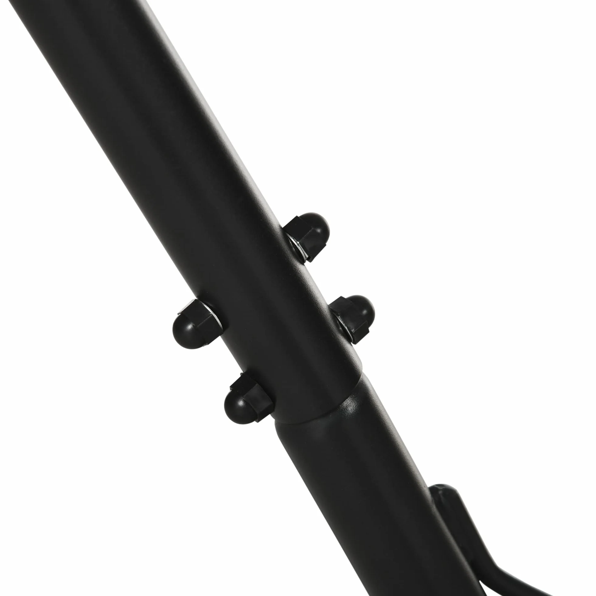 Outsunny Support Pied de hamac réglable métal époxy Noir 3,08-3,80L x 1,09l x 1,16H m