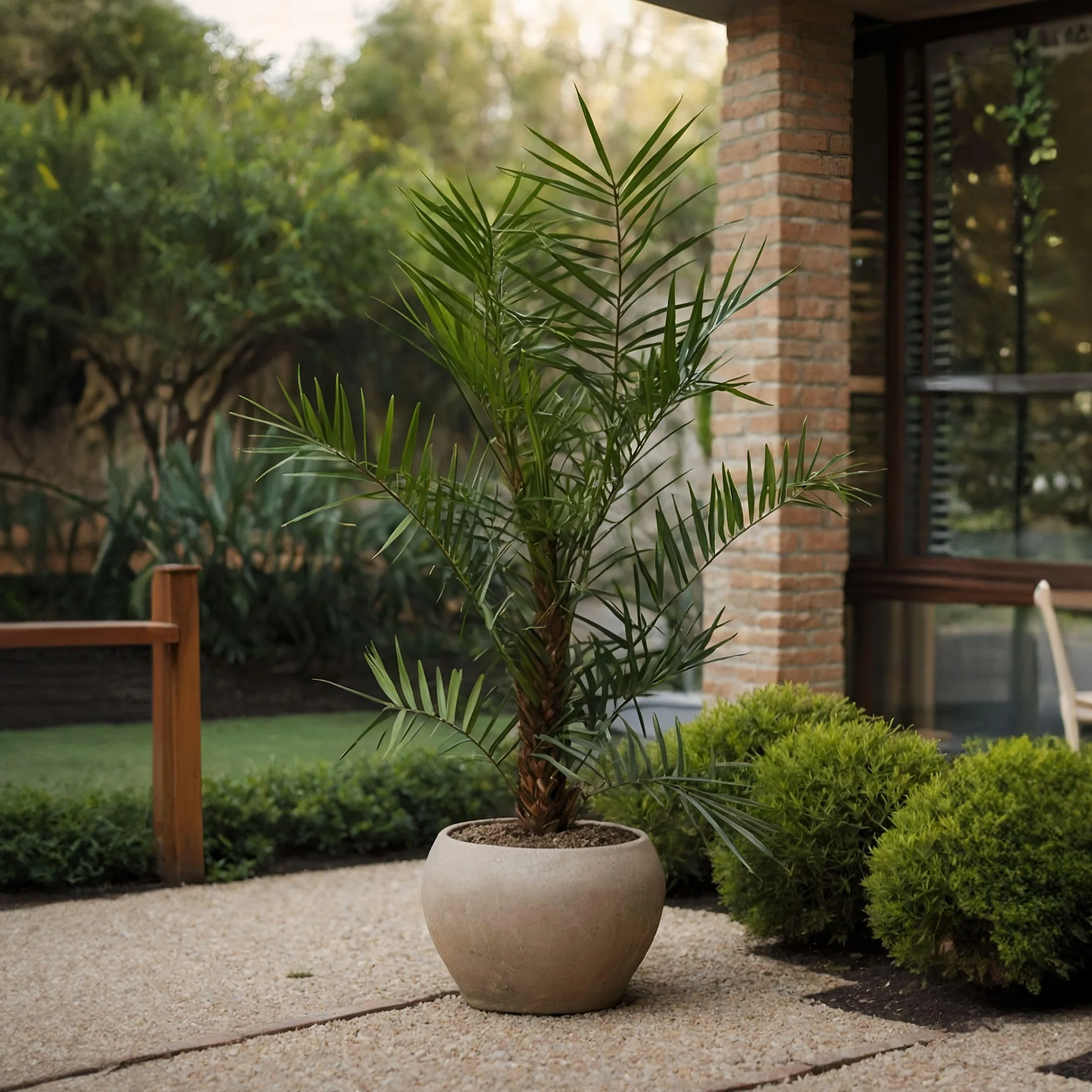 Plant in a Box Phoenix Canariensis Hauteur 80-100cm Palmier des Canaries Pot 19cm