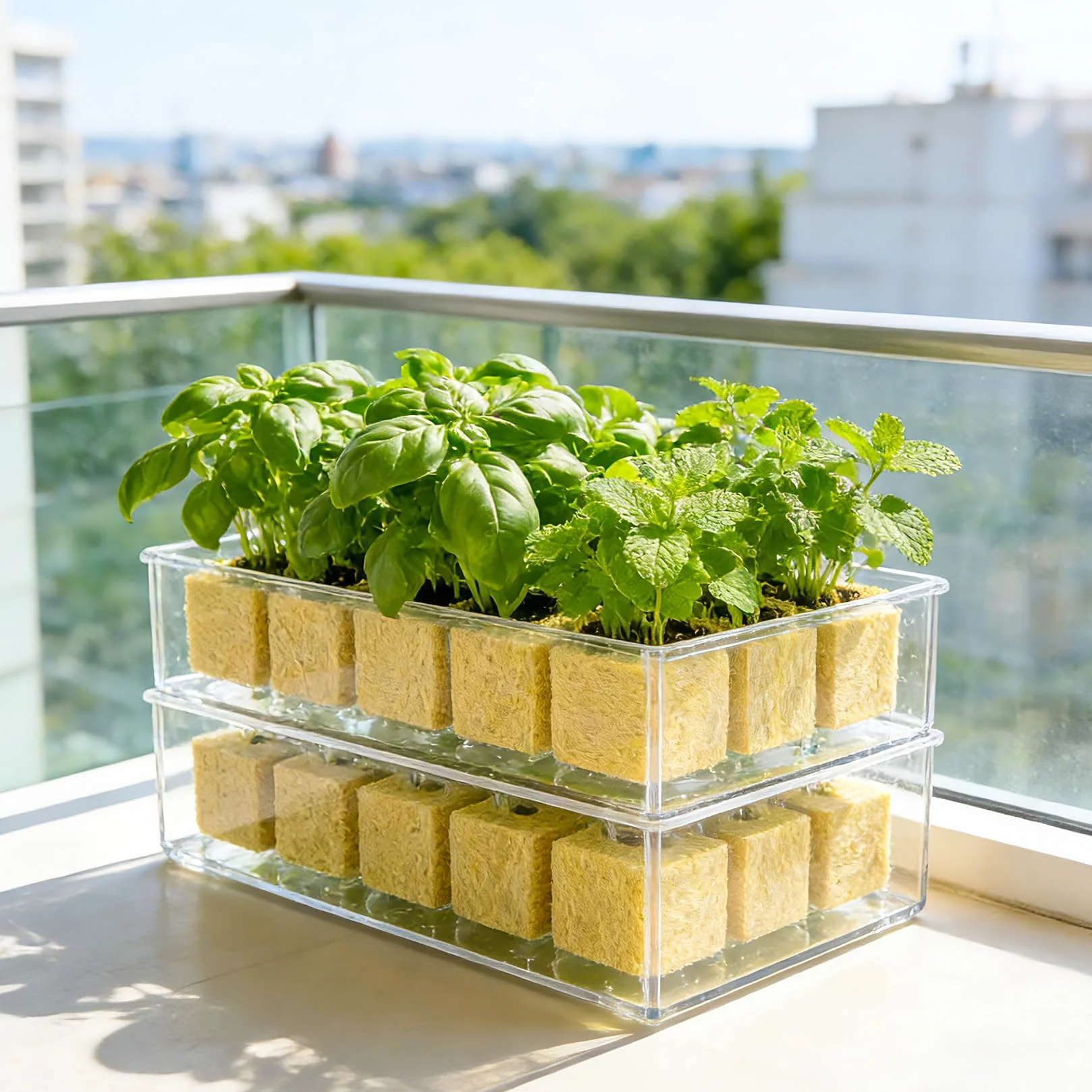 Cubes de Laine de Roche 50 Alvéoles 25x25x25 mm pour Culture Hydroponique