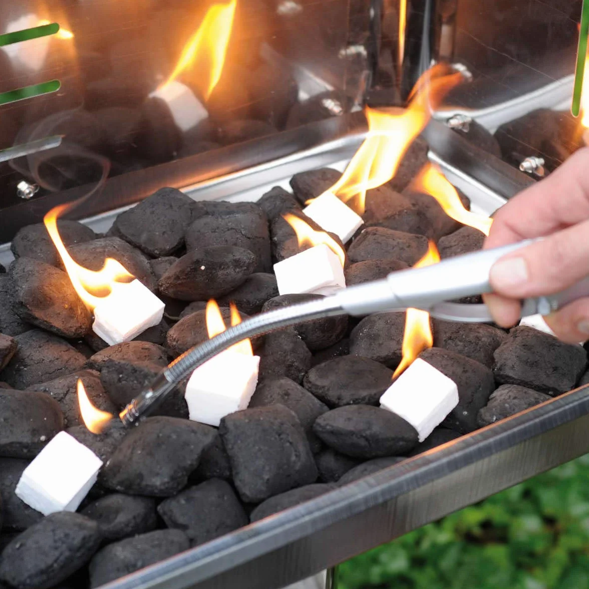 FLAMMBURO Lot de 576 cubes d'allumage paraffine allume-barbecue allume-cheminée fabriqué en Allemagne 12 boîtes x 48