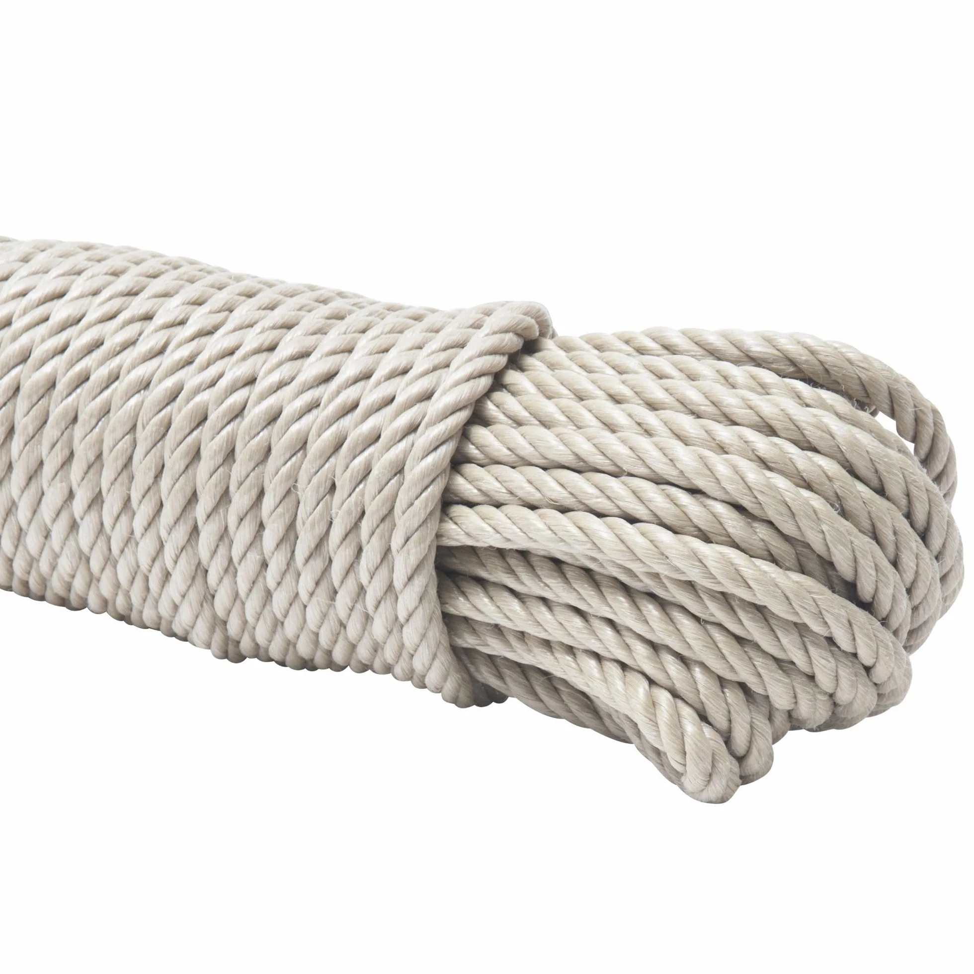 WERKA PRO Corde Beige Polypropylène - Ø 10 mm - Longueur 25 m - Résistance ± 1100 kg - Idéale pour Bricolage, Jardinage et Sports Nautiques - Utilisation Intérieure/Extérieure