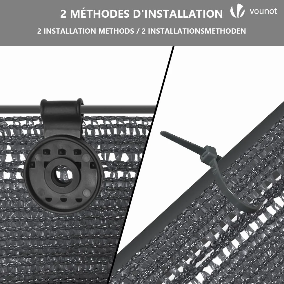 Brise Vue Occultant HDPE 90g/m² Protection UV Résistant Déchirures Vent Jardin Balcon 1.5x10m Anthracite