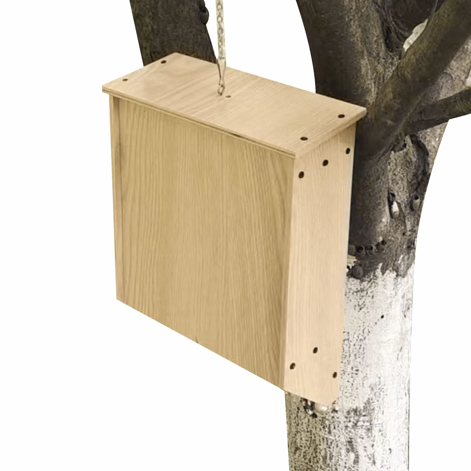 Nichoir Chauve Souris, Maisons en Bois pour Chauve-Souris Grand Abri avec Toit, Quartiers Été Hiver Boulonnés Résistant Intempéries