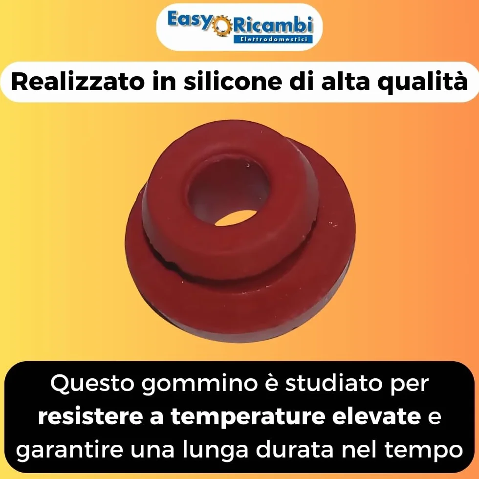 Gomme Support Porte sonde pour poêles à pellets 3.8-4 mm Haut 5.6 mm