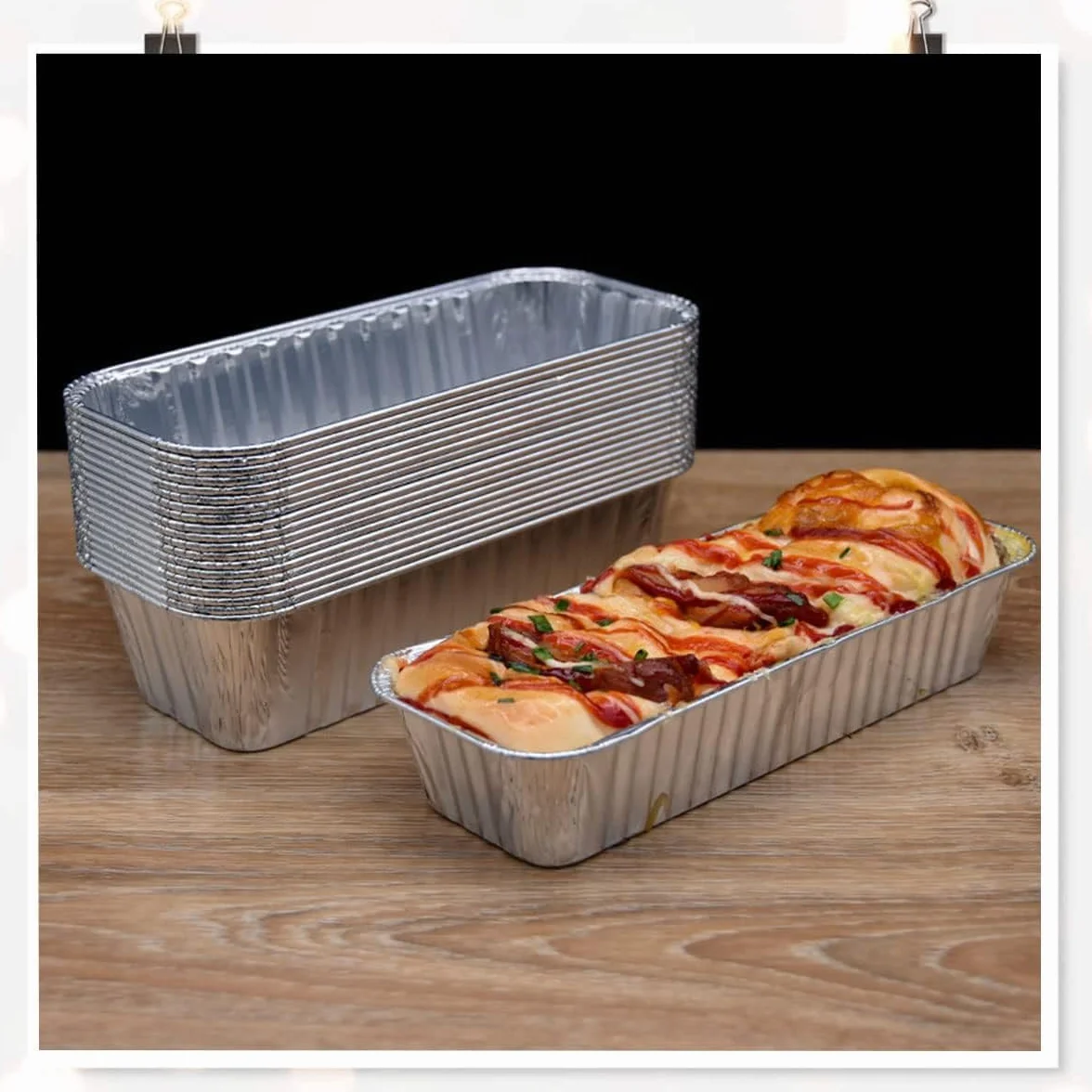 Barquettes Aluminium Barbecue Lot de 25 21,5 x 7,8 x 4,3 cm Ramequins Aluminium pour Cuisine