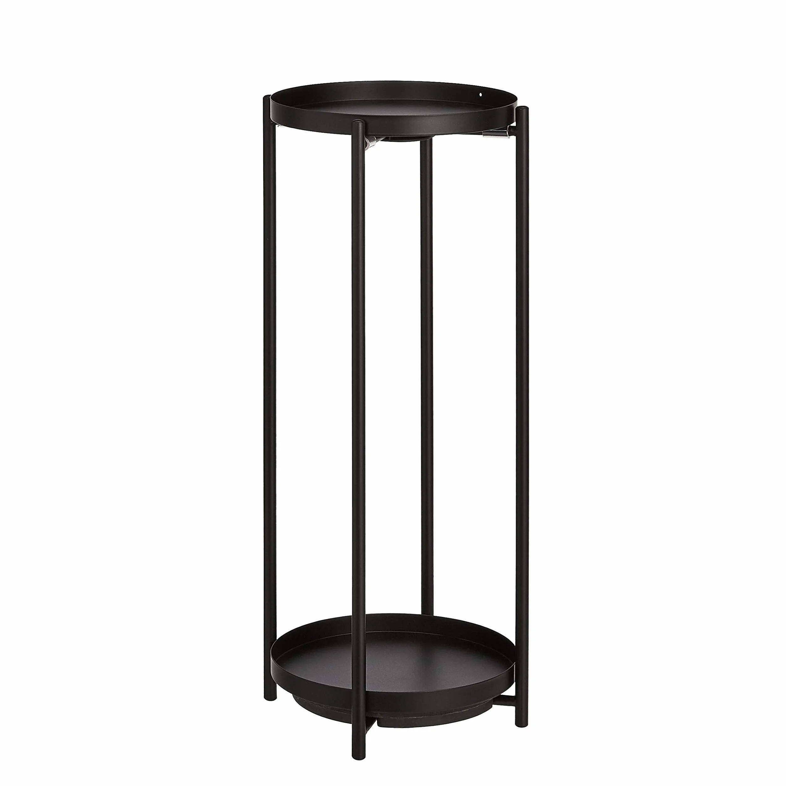 Amazon Basics Ronde Support pour pot de fleurs, Noir
