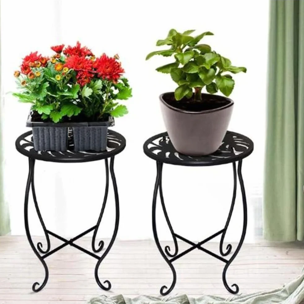 Table d'appoint d'extérieur ronde 20,3 cm métal antirouille pour patio moderne