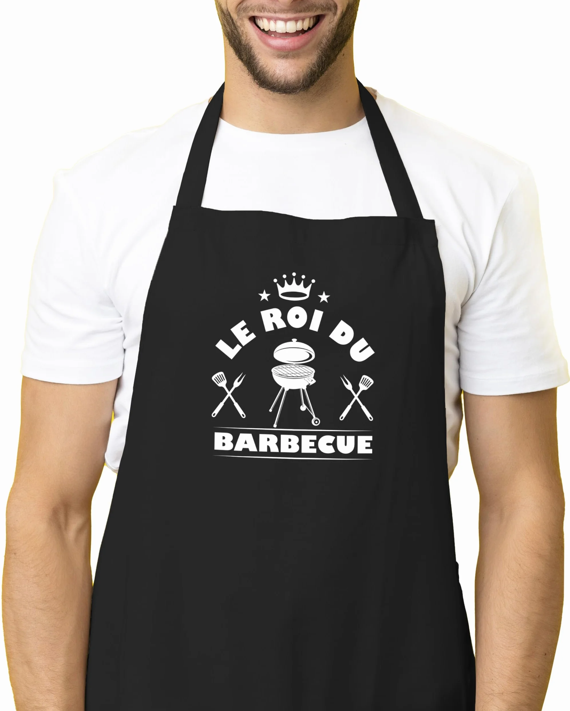 Le Roi du Barbecue Tablier de Cuisine pour Maîtres des Grillades