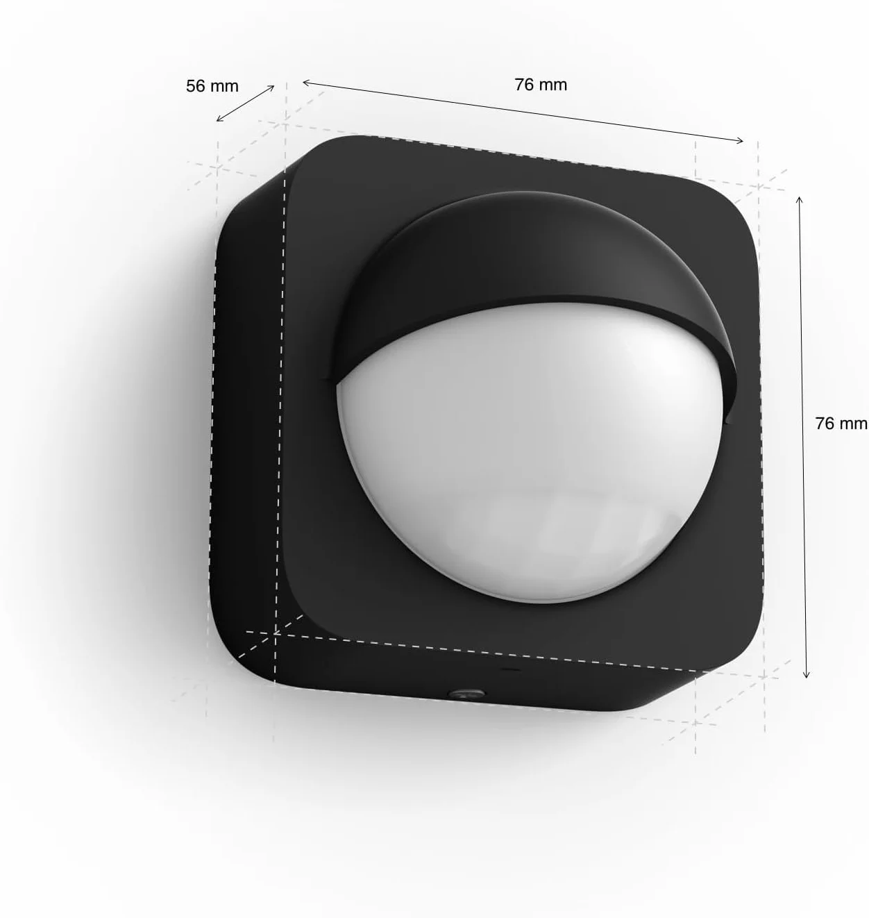 Philips Hue, capteur de Mouvement extérieur, Accessoire d'éclairage Intelligent pour Le contrôle de la lumière extérieure, sans Fil, Noir