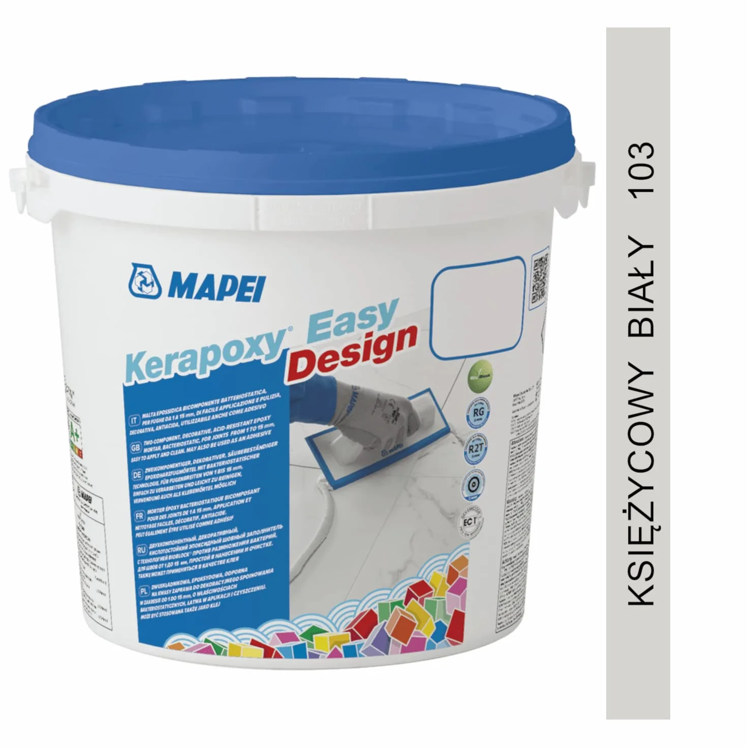 MAPEI Kerapoxy Easy Design 103 Moon White 3 kg – Joint décoratif en époxy bi-composant résistant aux acides