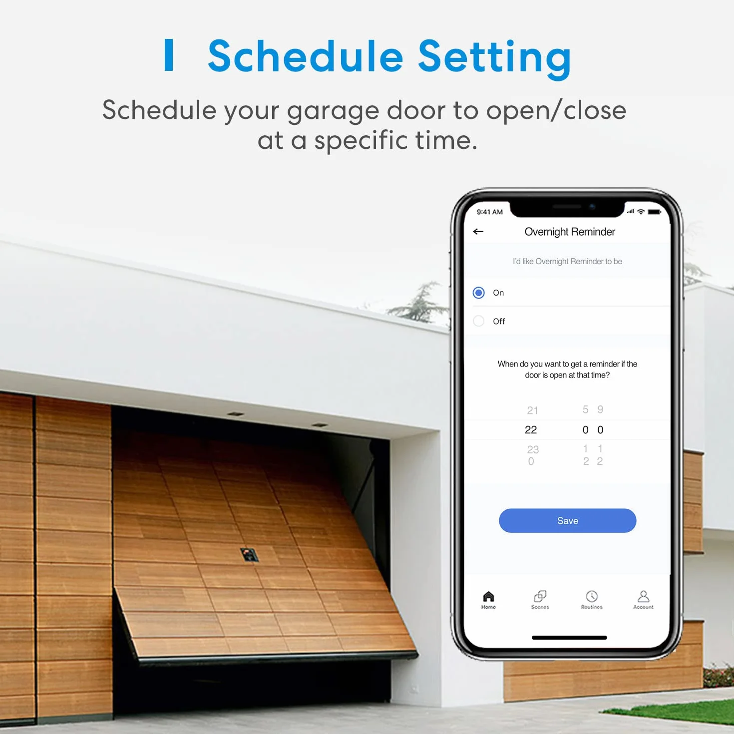 Meross Ouvre-Porte de Garage Connecté, Télécommande de Porte Intelligent Compatible avec Apple Home, Alexa, Google Home et SmartThings, Contrôle à Distance et Commande Vocale
