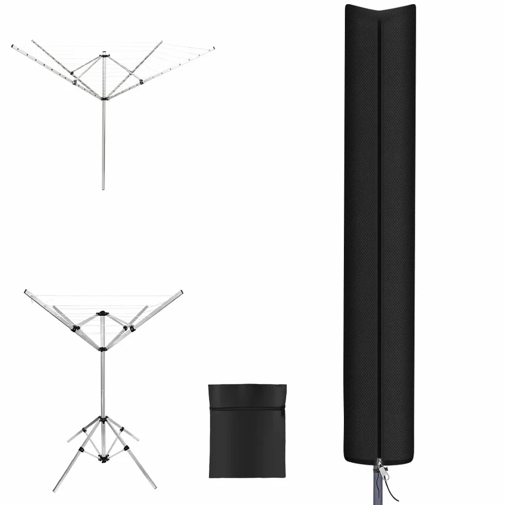 Housse Parasol 210D Oxford Imperméable Anti-UV Coupe-Vent 165×15 cm pour Brabantia Leifheit