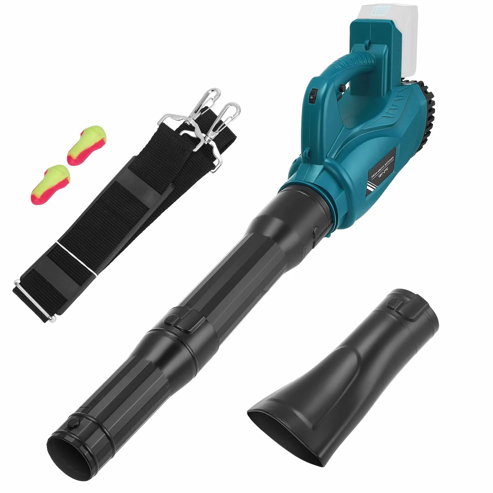 Souffleur à feuilles compatible batterie Makita 18 V vitesse variable jardin