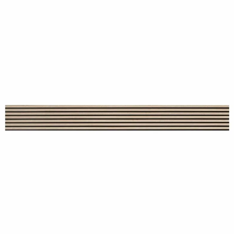 DECOON - Panneau Mural tasseaux Bois Rigide 250 x 30 x 1,4 cm - Décor chêne et Fond Noir - Revêtement décoratif 3D pour Murs intérieurs - Facile à Poser, Effet Relief Moderne - 0,75 m²
