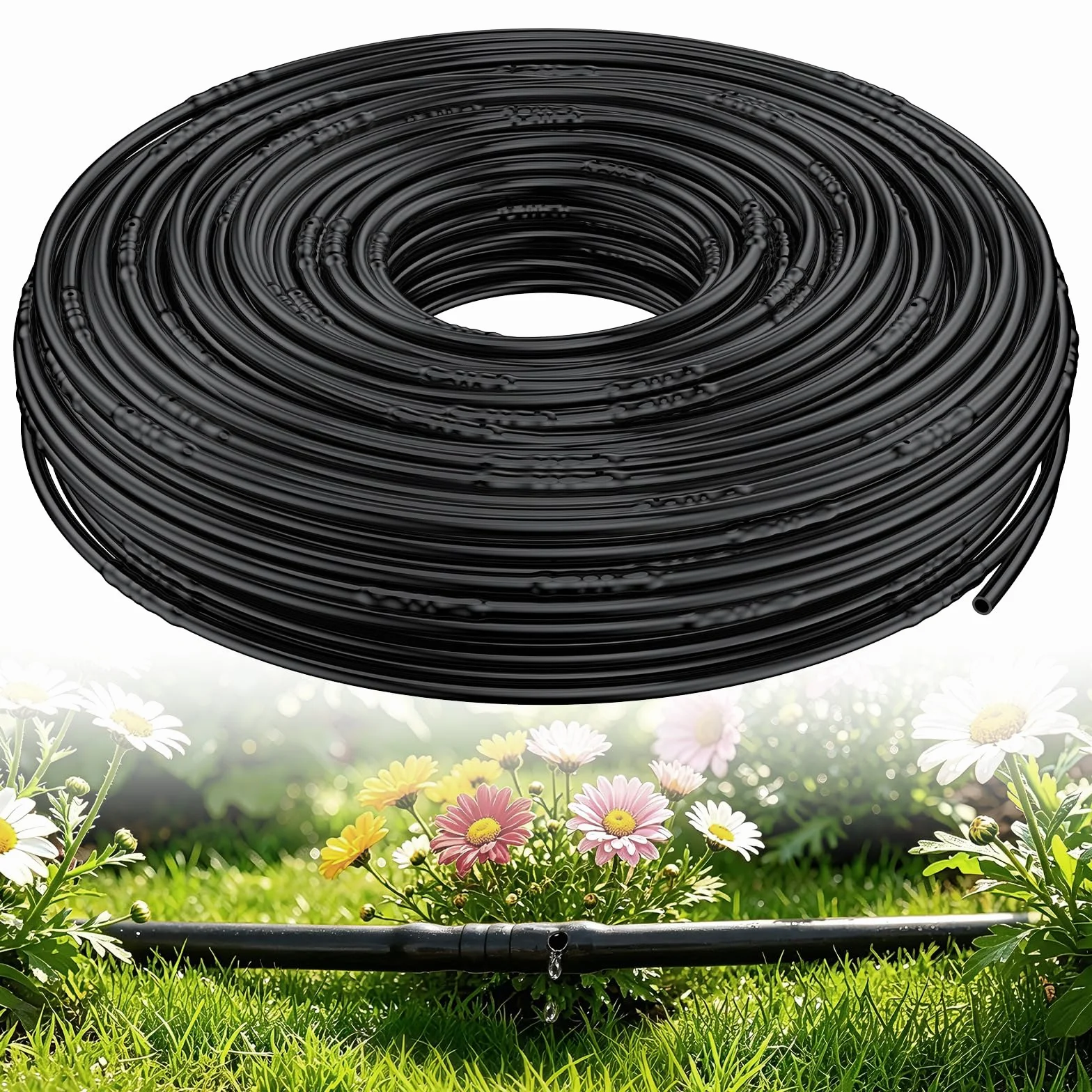 Pawfly 6,35 mm Tuyau goutteur 61 m rouleau espacement 15 cm PE