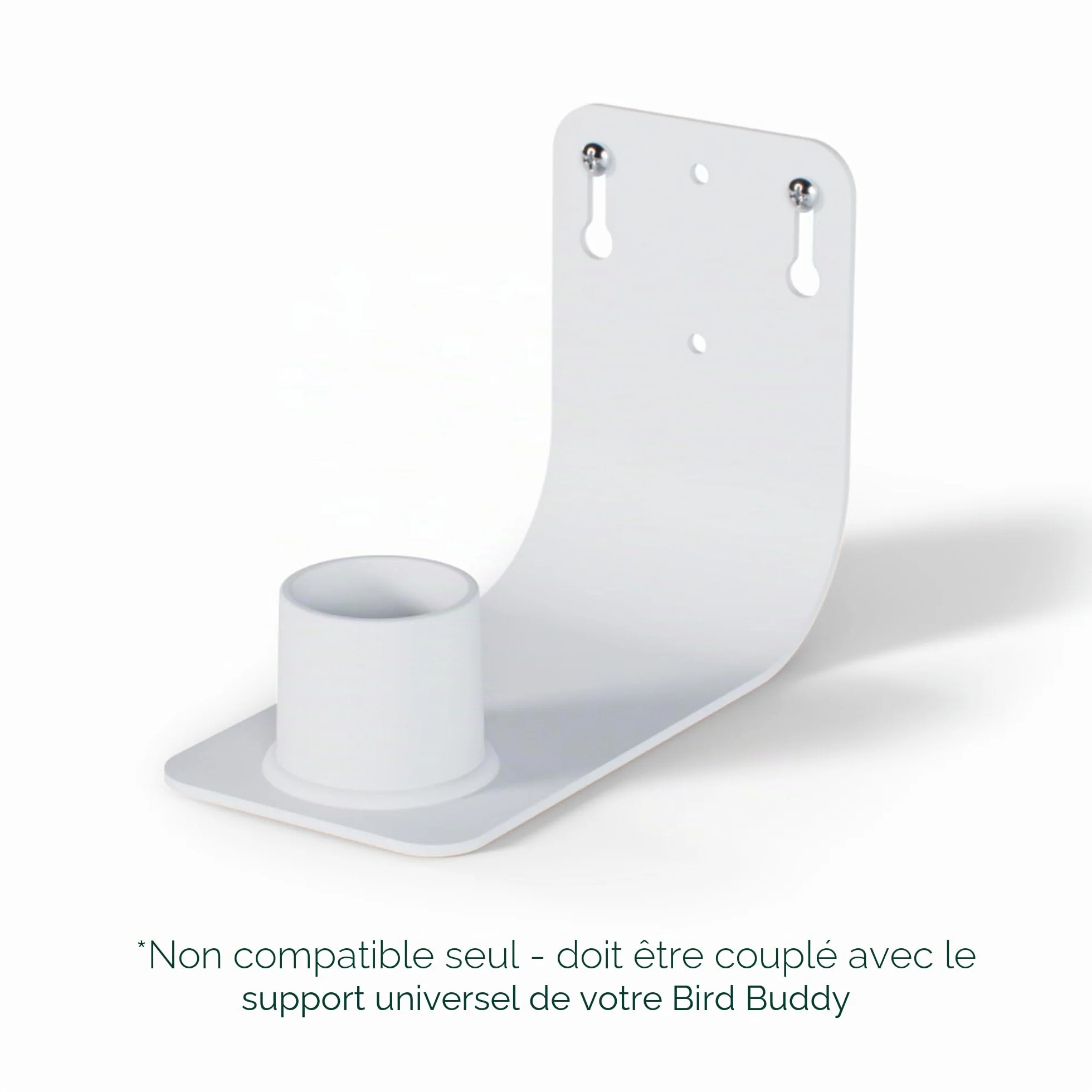 Birdbuddy Support Mural pour mangeoire à oiseaux - Accessoire mural robuste et résistant aux intempéries