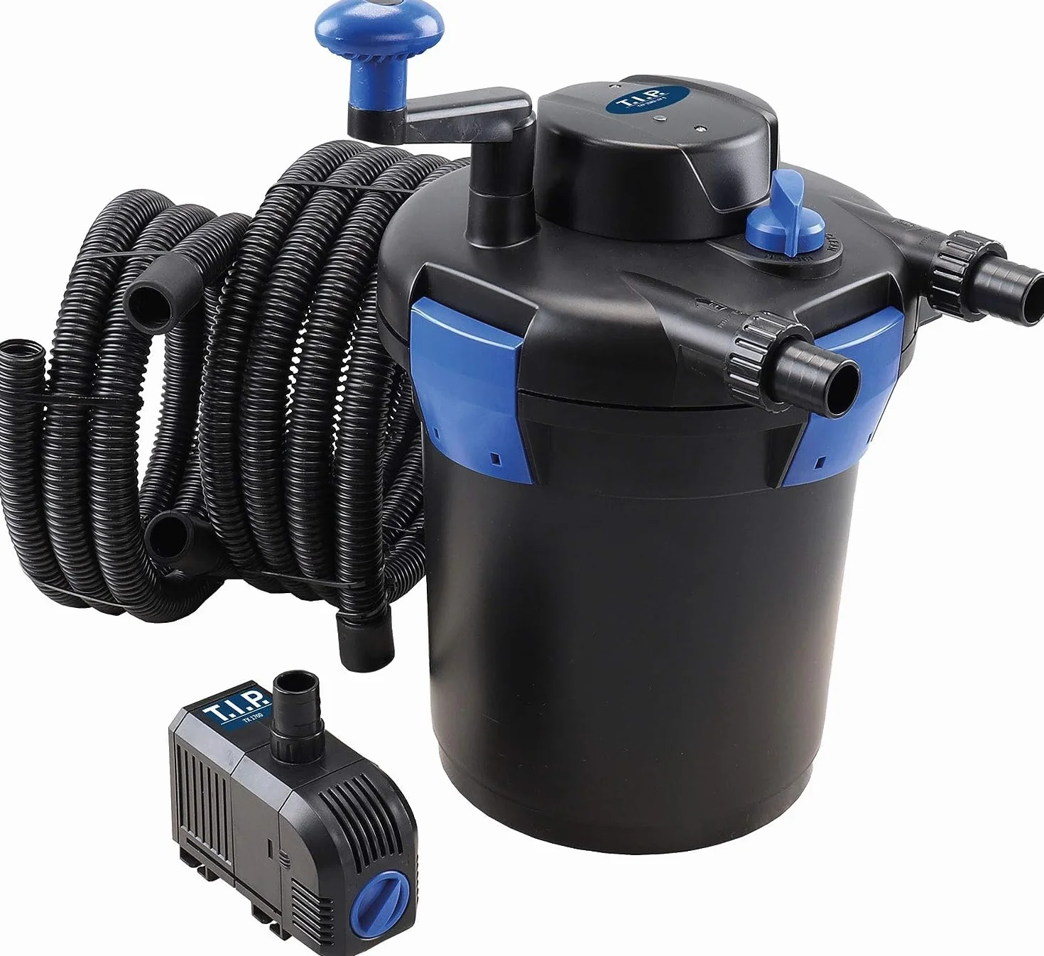 T.I.P. TFP 5000 UV 9 Kit de Filtration Sous Pression 25W 1500 l/h pour Bassins 5000 l