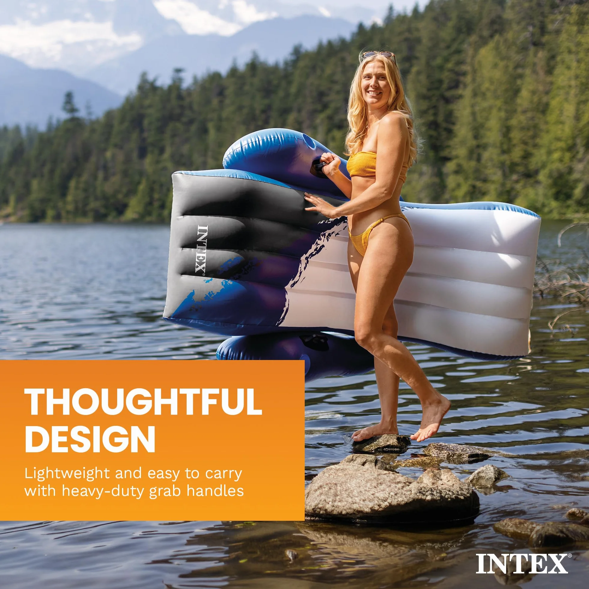 Floating Recliner Inflatable Lounge 71in x 53in