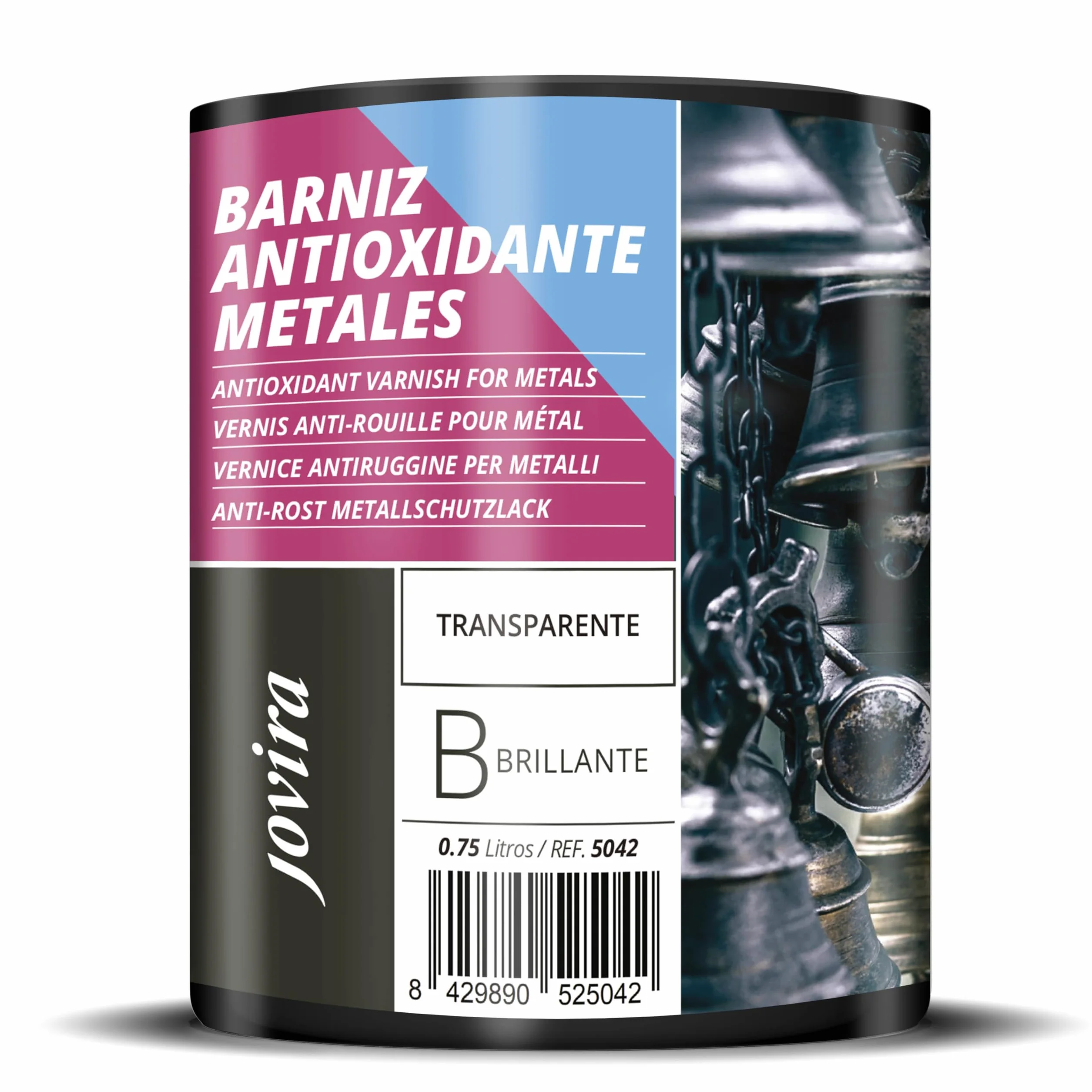 JOVIRA PINTURAS Vernis Anti-Rouille Pour Metal Protection et décoration des métaux. (750 Millilitres)