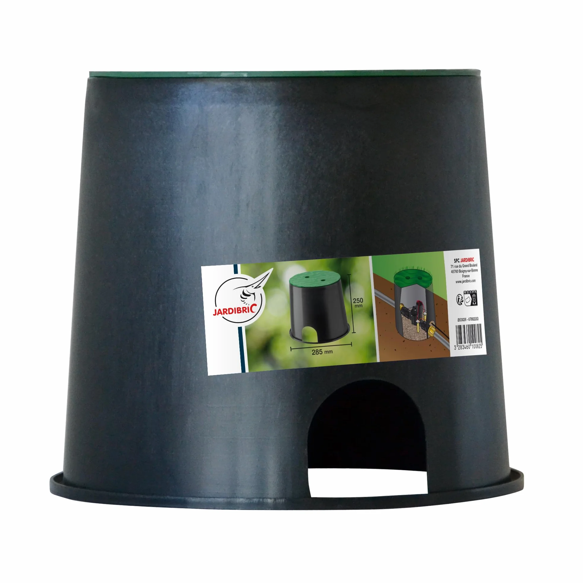 Regard Arrosage Circulaire 285 x 250 mm Polypropylène Enterré 1 à 2 Électrovannes