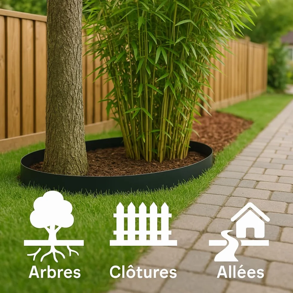Barrière anti rhizome 5 mètres bambous racines