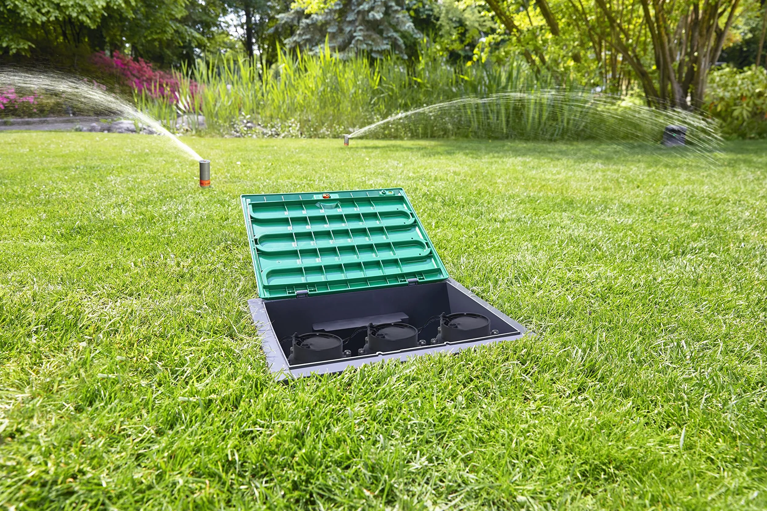 Gardena Boîte de vanne V3 1255-20 montage au sol installation souterraine irrigation sécurité enfants
