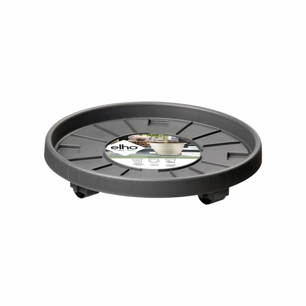 Elho Planttaxi Universel Soucoupe avec Roues, Anthracite, 40 cm