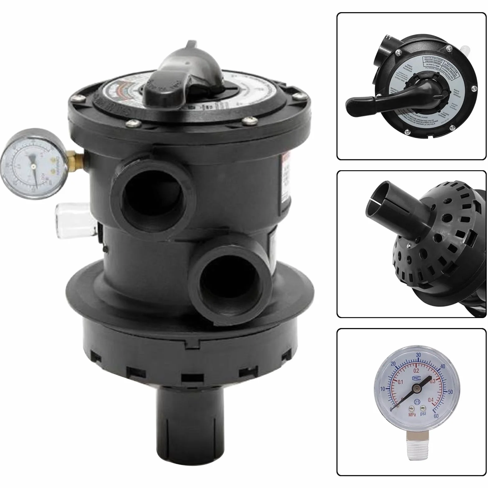 Pentair Vari-Flo Control Multiport Valve 1-1/2" FIP Top Mount