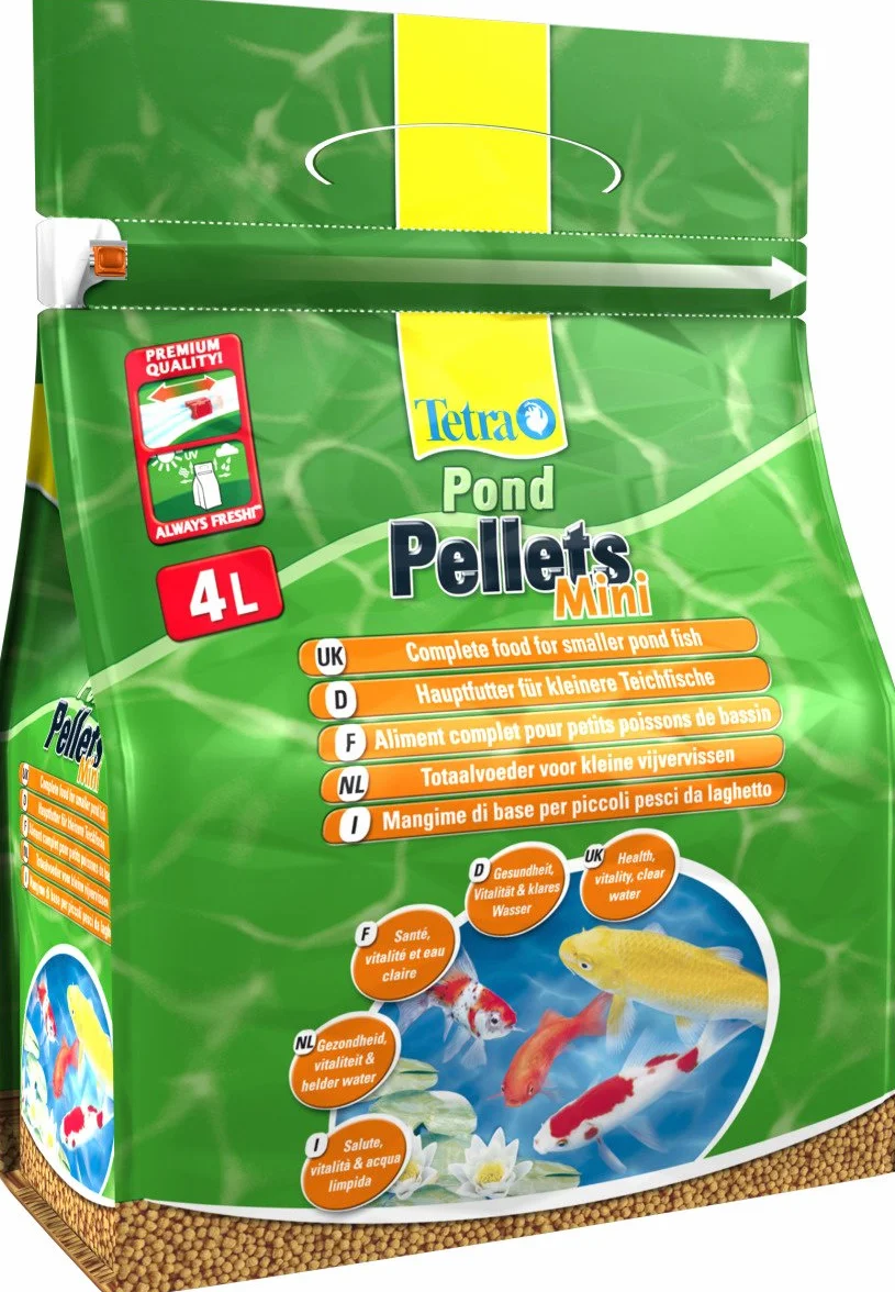 Tetra Pond Pellets Mini Alimentation Quotidienne Poissons Bassin 15 cm Granules 4 L