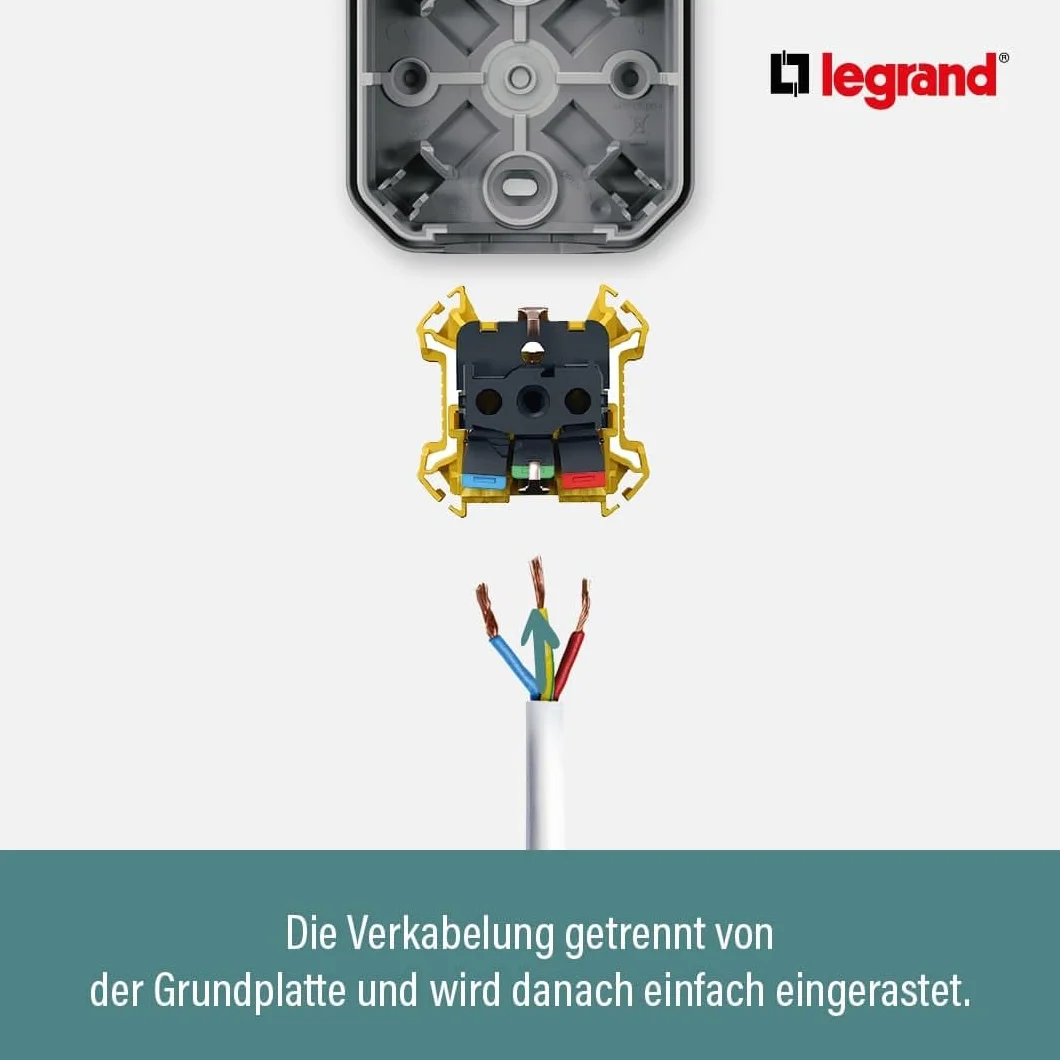 Legrand 069849L PL-COMP E/S PULS PERS 10A BL Baumarkt, gris