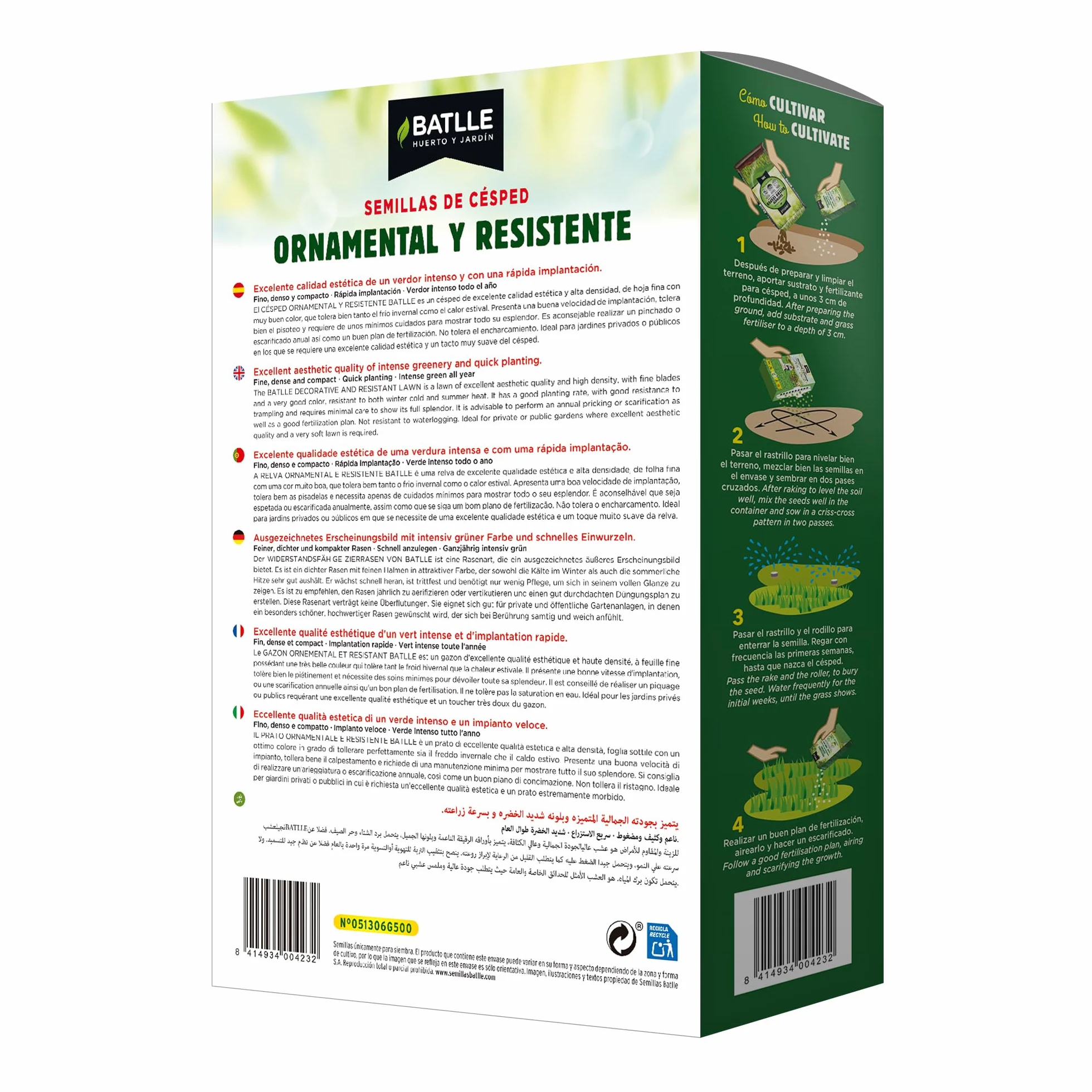 Semillas Batlle ORNEMENTAL ET RRESISTANT, Vert, 500g