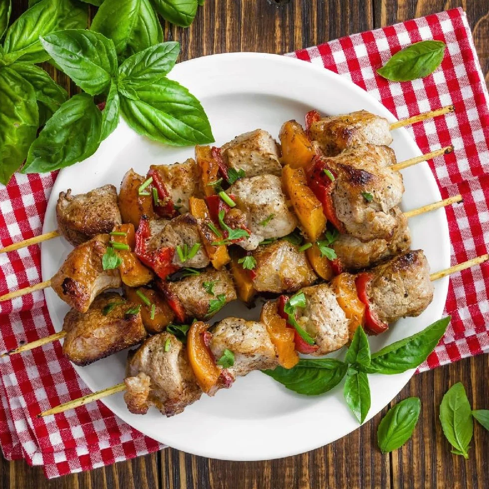 Pics à Brochettes en Bois 100 Pièces 25cm - Lot de 100 pour Barbecue, Fruits, Légumes