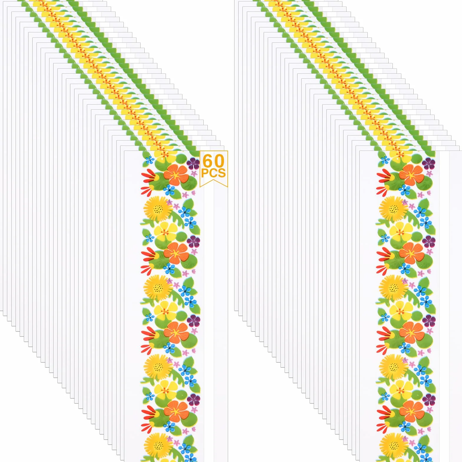 Autocollants à Mouches Paquet de 60 pièges pour fenêtre, Attrape-Mouches d'intérieur