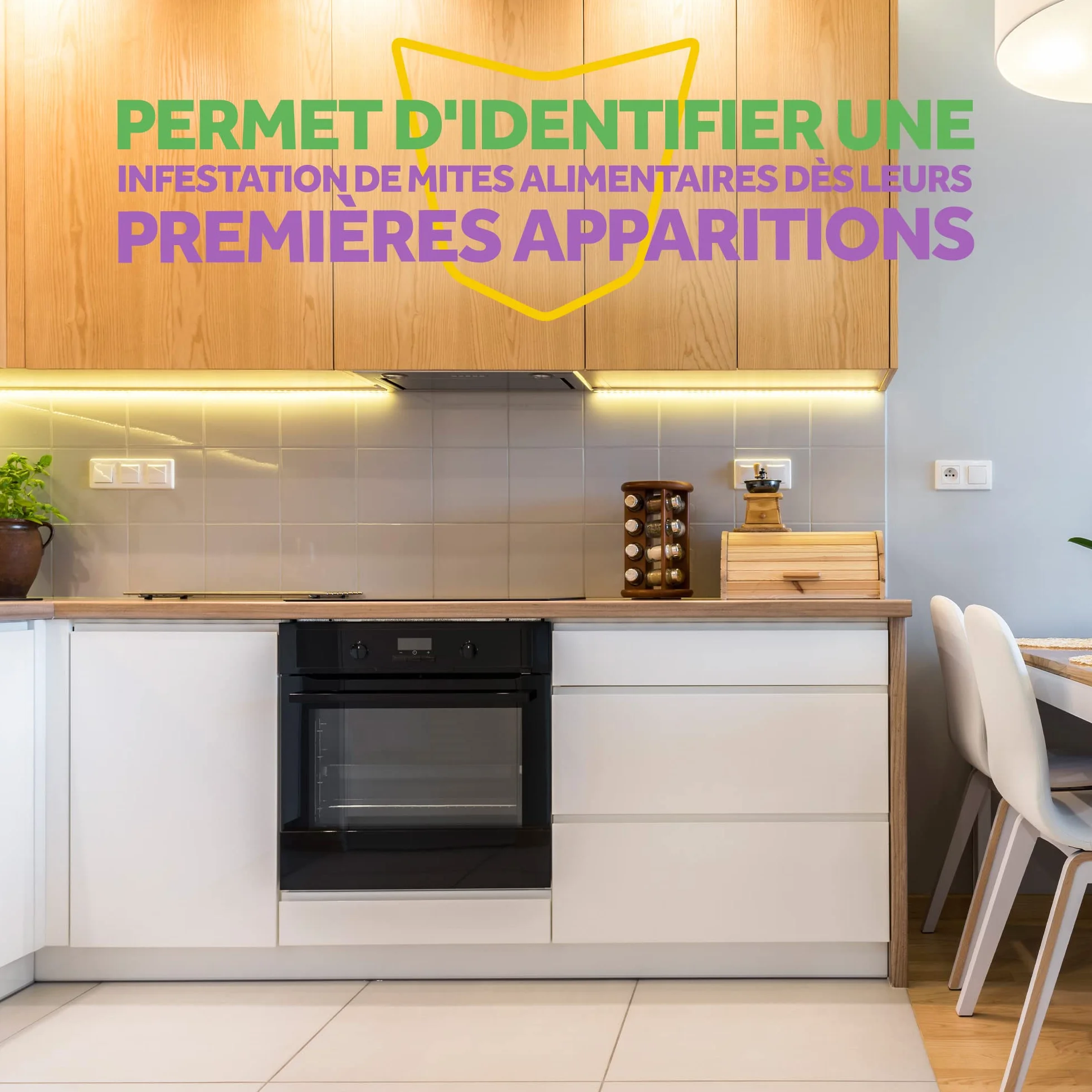 Raid Piège Mites Alimentaires Anti-Mites 2 Pièges 8 Semaines