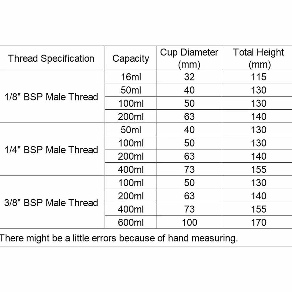 Graisseur D'huile À Pointeau – Filetage Mâle BSP (1/8" 1/4" 3/8") – Graisseur Goutte À Goutte Par Gravité 16 Ml-600 Ml – Cuivre For Tour Et Fraiseuse(BSP 3/8"-400ML)