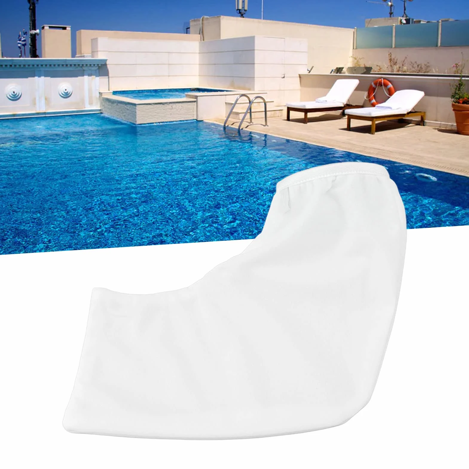 Sac Filtrant en Nylon pour Aspirateur de Piscine Pilot H1, 180 Microns, Lavable, 1,5 L