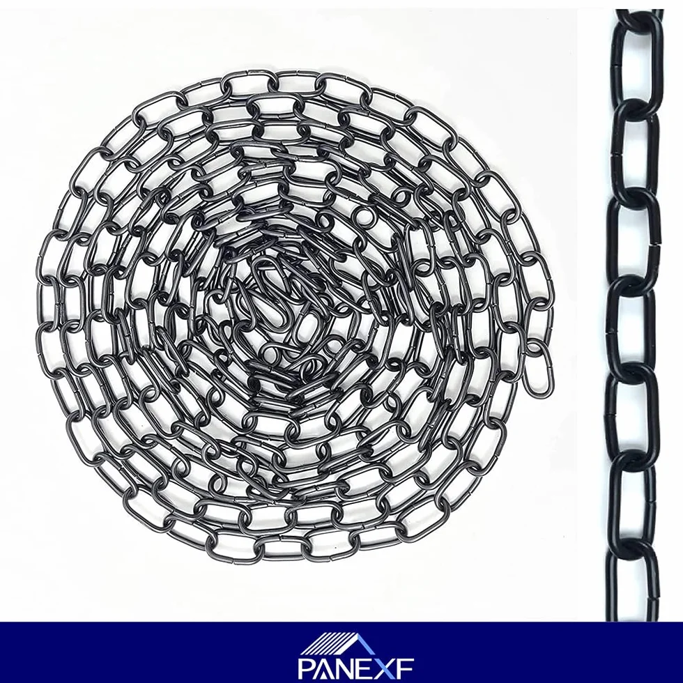 Chaîne d'extension 4 pièces Ø4mm 50cm Chaîne en Métal avec Mousqueton