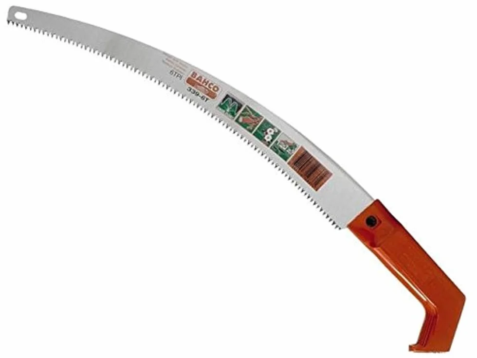 BAHCO Scie d'élagage traditionnelle 339-6T, Argenté/Orange